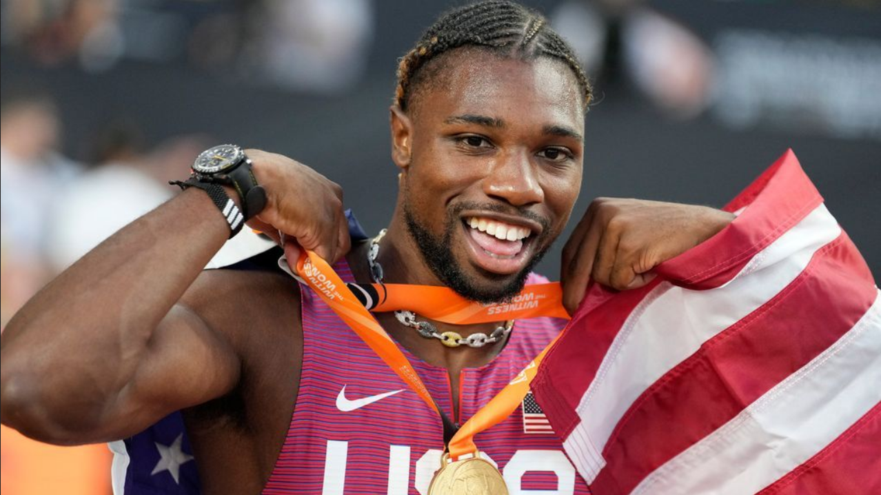 Noah Lyles makes good, takes world title in 100 meters